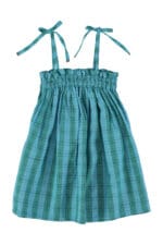 Vestido Cuadros Verde y Azul - Imagen 2