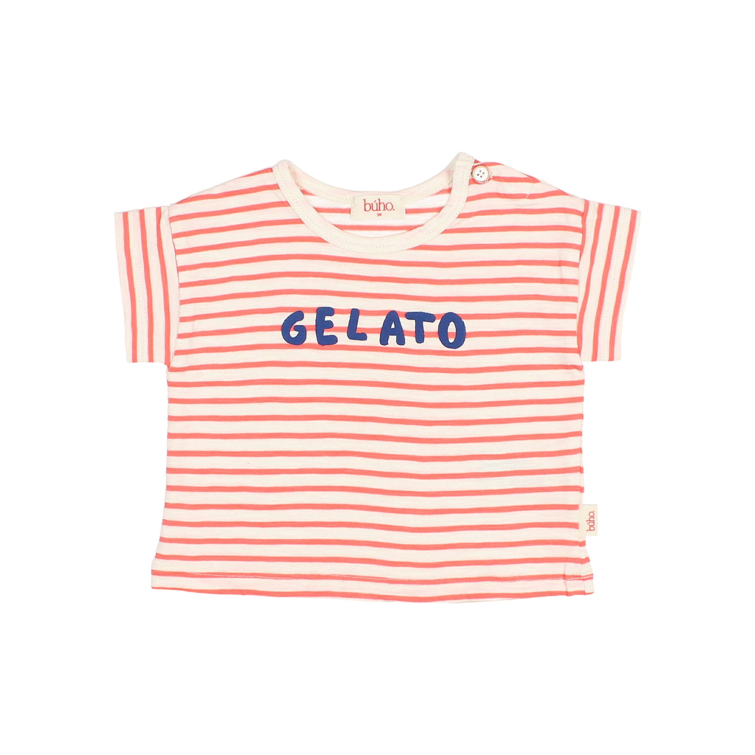 5634 CORAL Camiseta Rayas Gelato Coral - Imagen 1