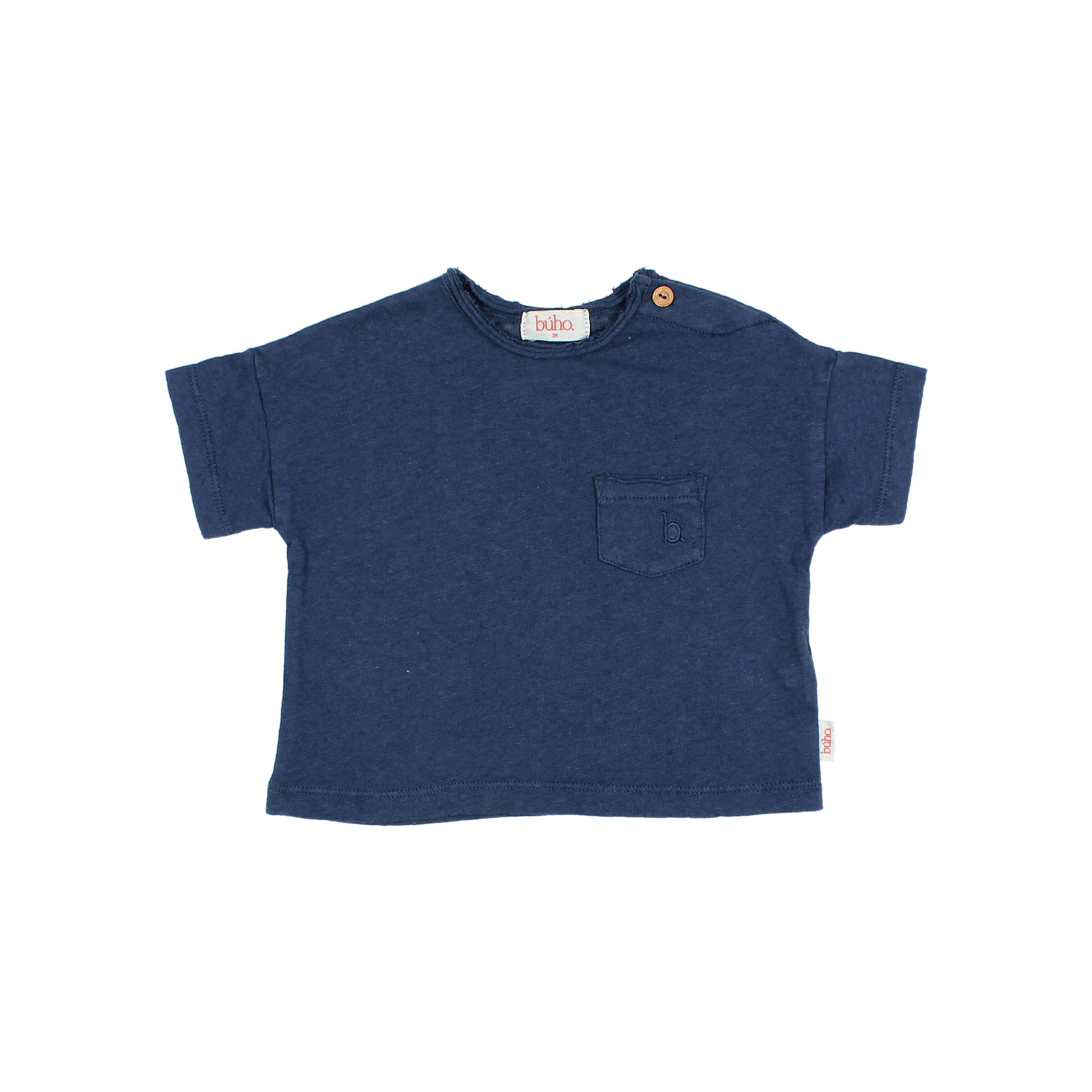 5637 NAVY Camiseta Linen Navy - Imagen 1