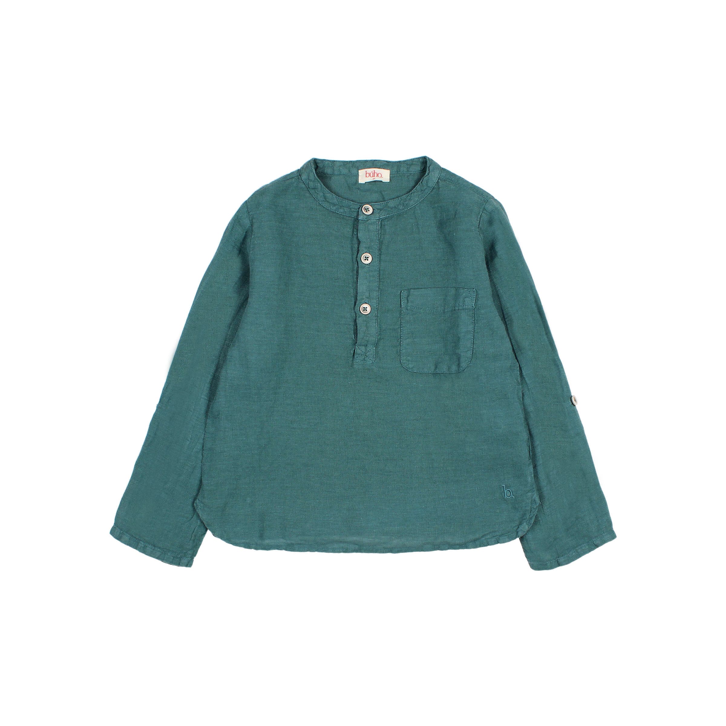 5768 GREEN LAKE Camisa Linen Green Lake - Imagen 1