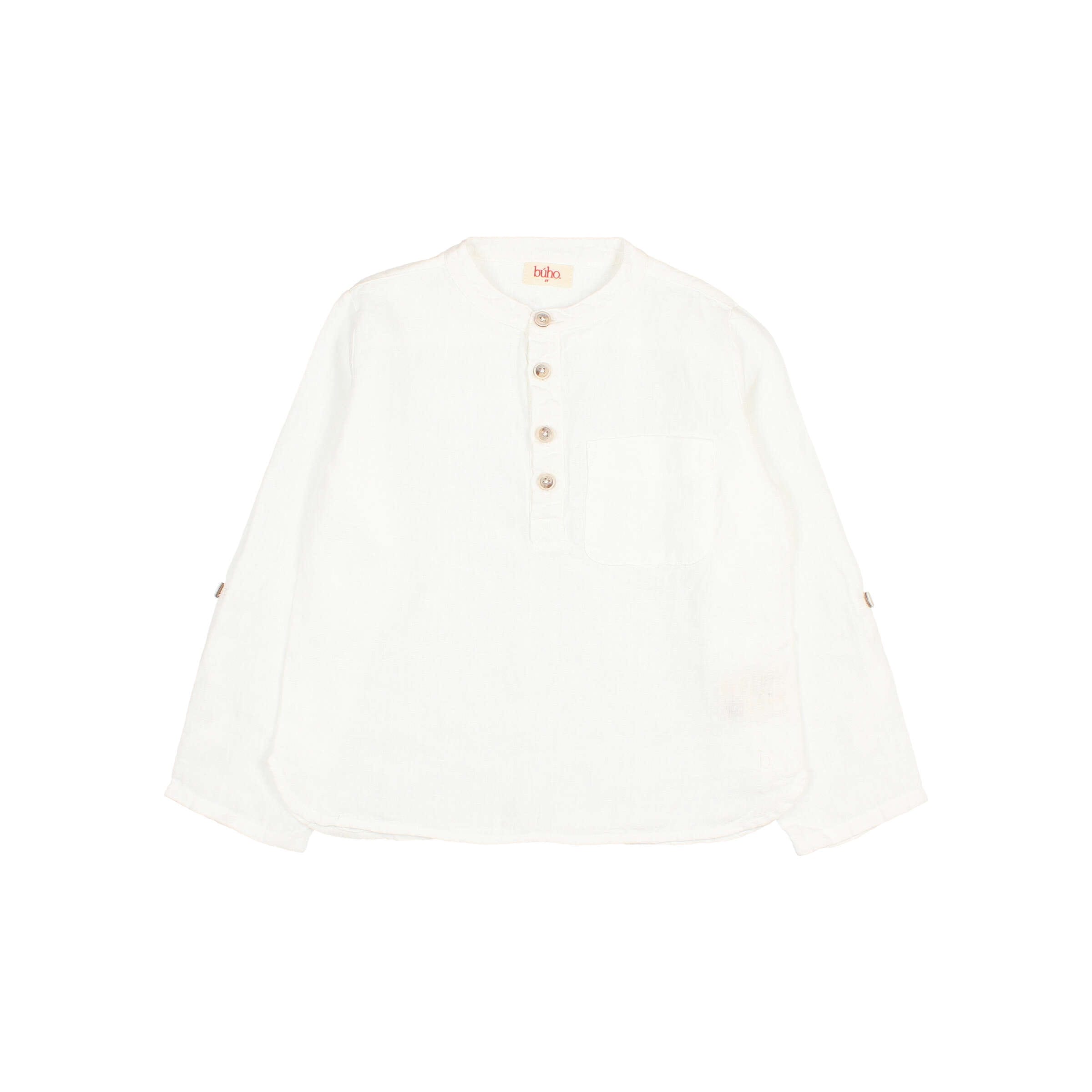 5768 WHITE Camisa Linen Blanca - Imagen 1
