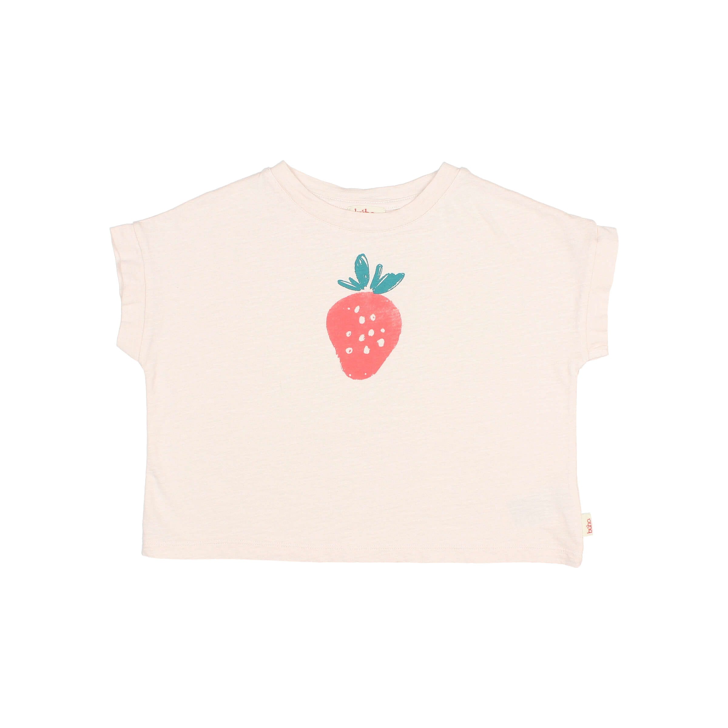 5781 CREAM PINK Camiseta Strawberry Rosa - Imagen 1