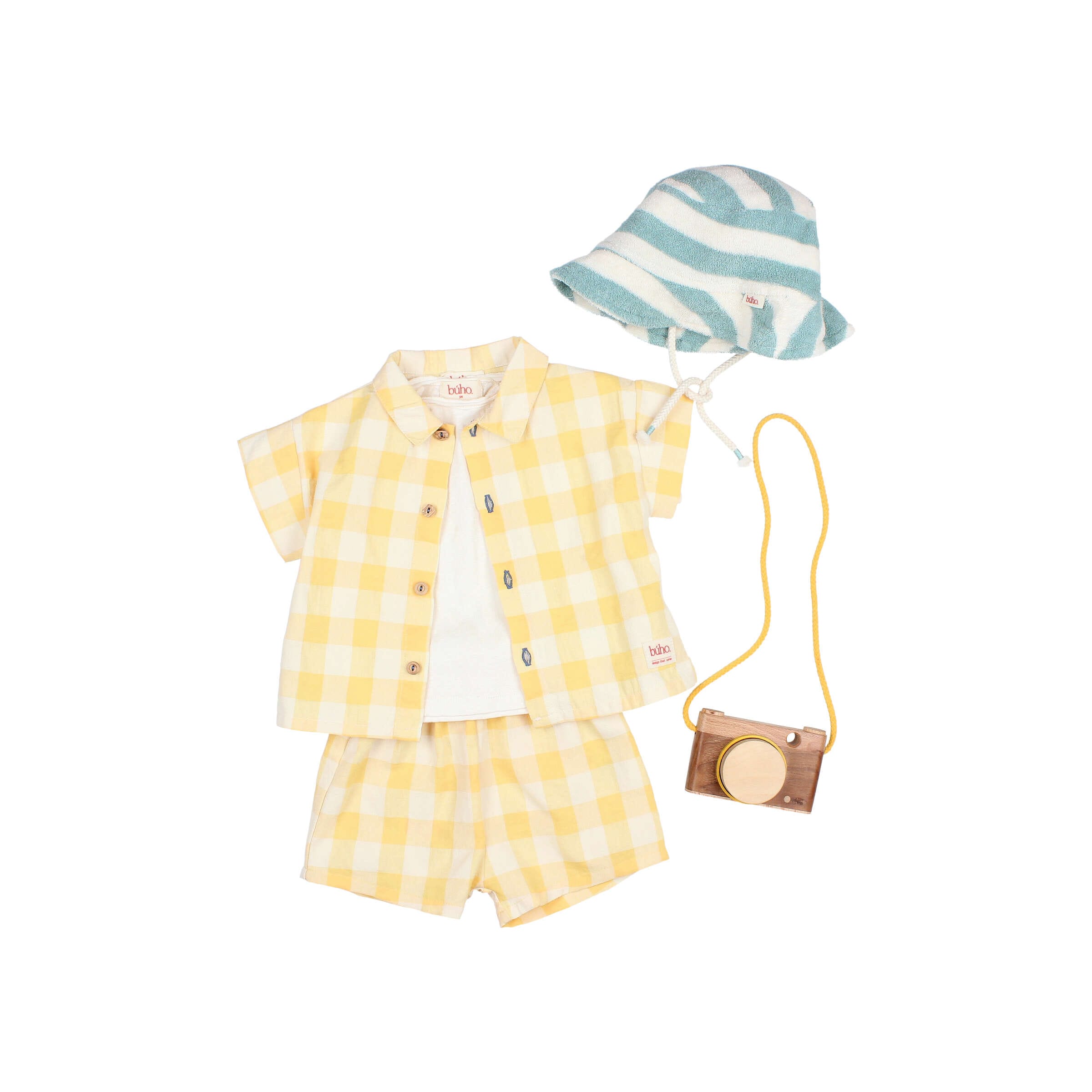 LOOK BB 9 BIS Gorro Terry Rayas Aqua - Imagen 1