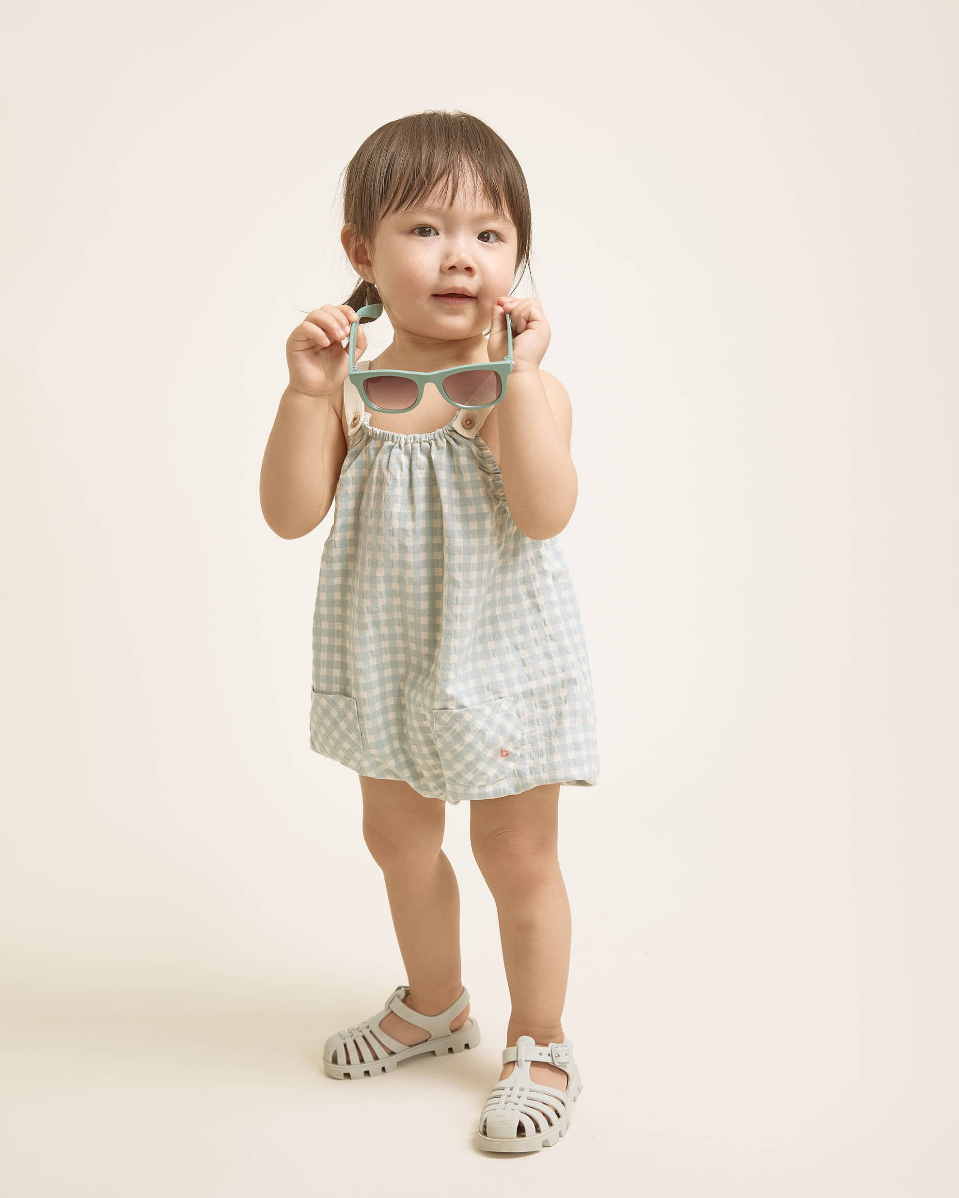 LOOKBOOK BABY (16) Ranita Vichy Aqua - Imagen 1