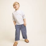 Camisa Rayas Sky Blue