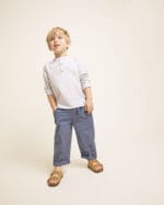 Camisa Rayas Sky Blue