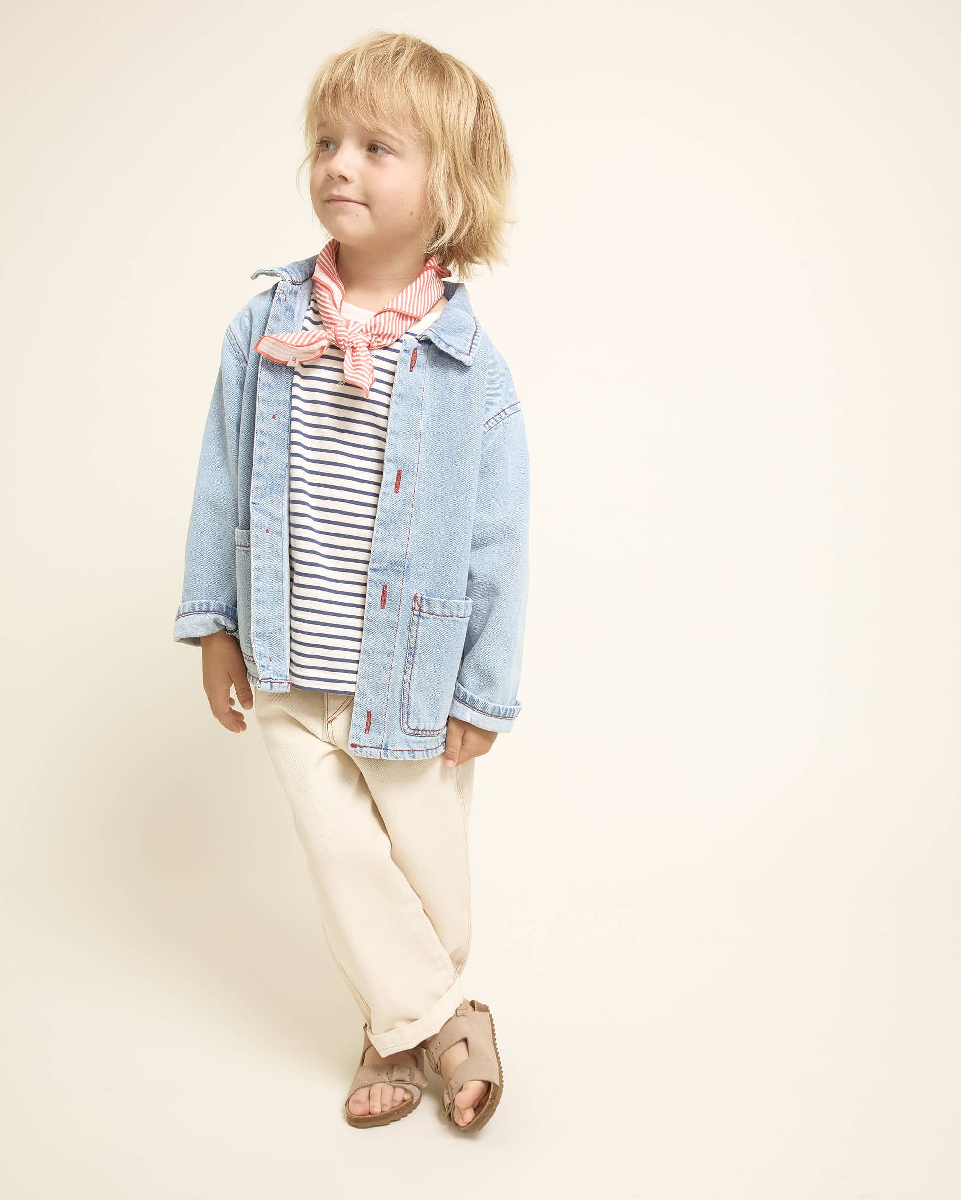 LOOKBOOK KIDS (8) Camiseta Rayas Navy - Imagen 1