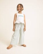 Pantalon Vichy Aqua